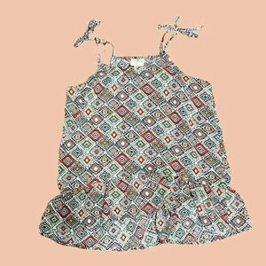 🌟 Hayden LA Girls Checkered Ruffled Blouse with Bow Size 11/12 🌟